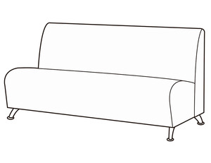 Модуль 3-х местный без подлокотников Альфа Мини