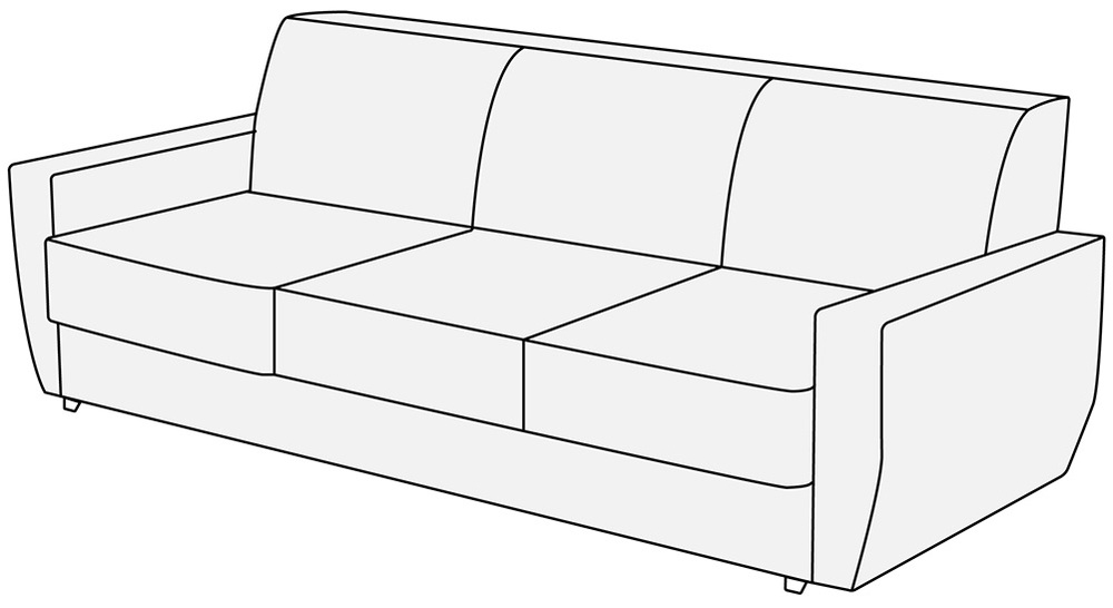 Диван 3-х местный Омега