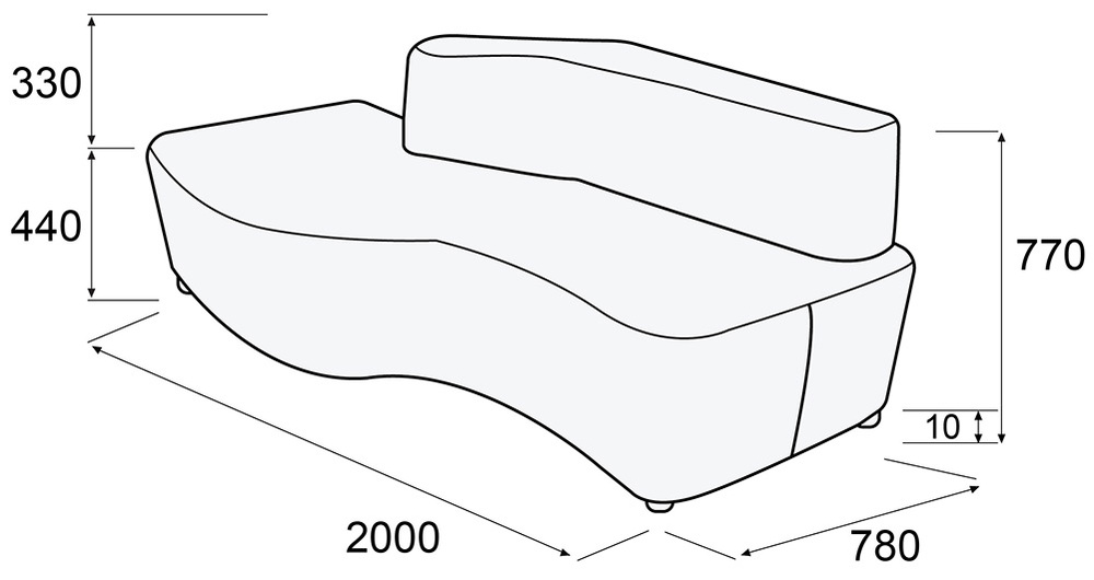 Диван 6-местный Посейдон