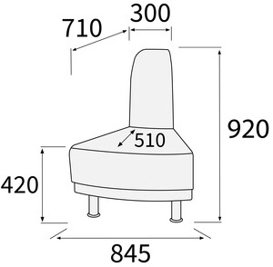 Модуль угловой 315 внешний Снейк