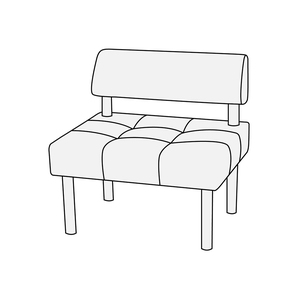 Модуль 1-местный без подлокотников Спринт