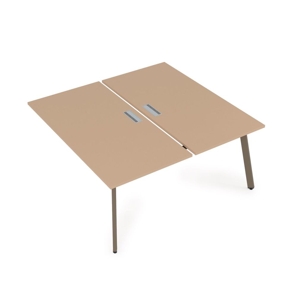 Стол системы Бенч, сдвоенный, на 2 рабочих места (конечный)