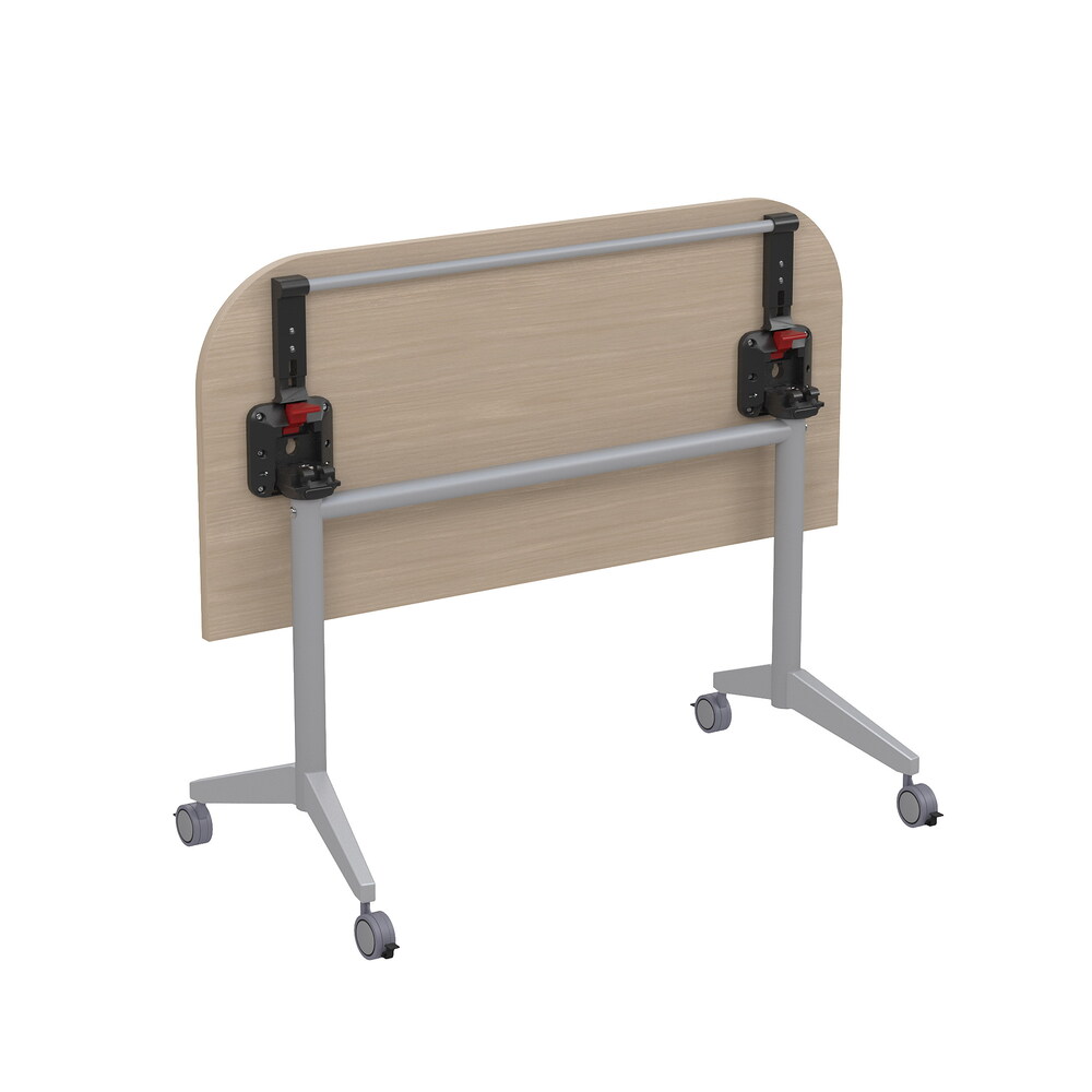 Складной радиусный стол-трансформер с фиксаторами