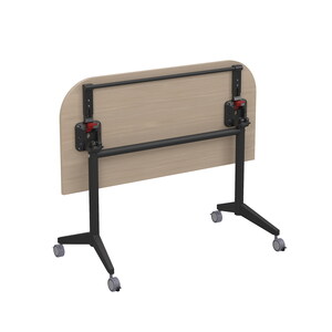 Складной радиусный стол-трансформер с фиксаторами