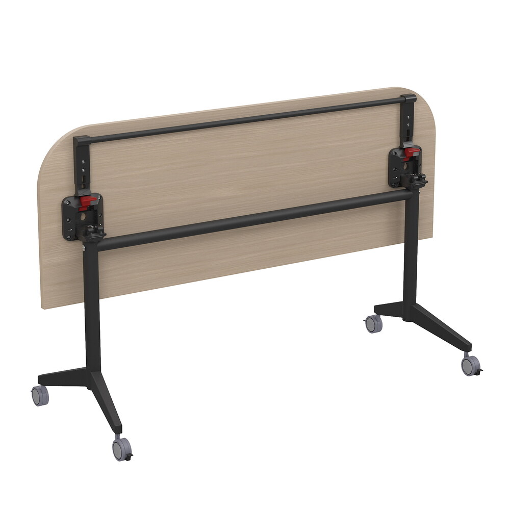 Складной радиусный стол-трансформер с фиксаторами