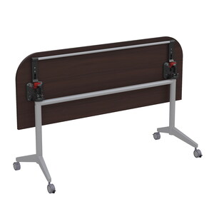 Складной радиусный стол-трансформер с фиксаторами