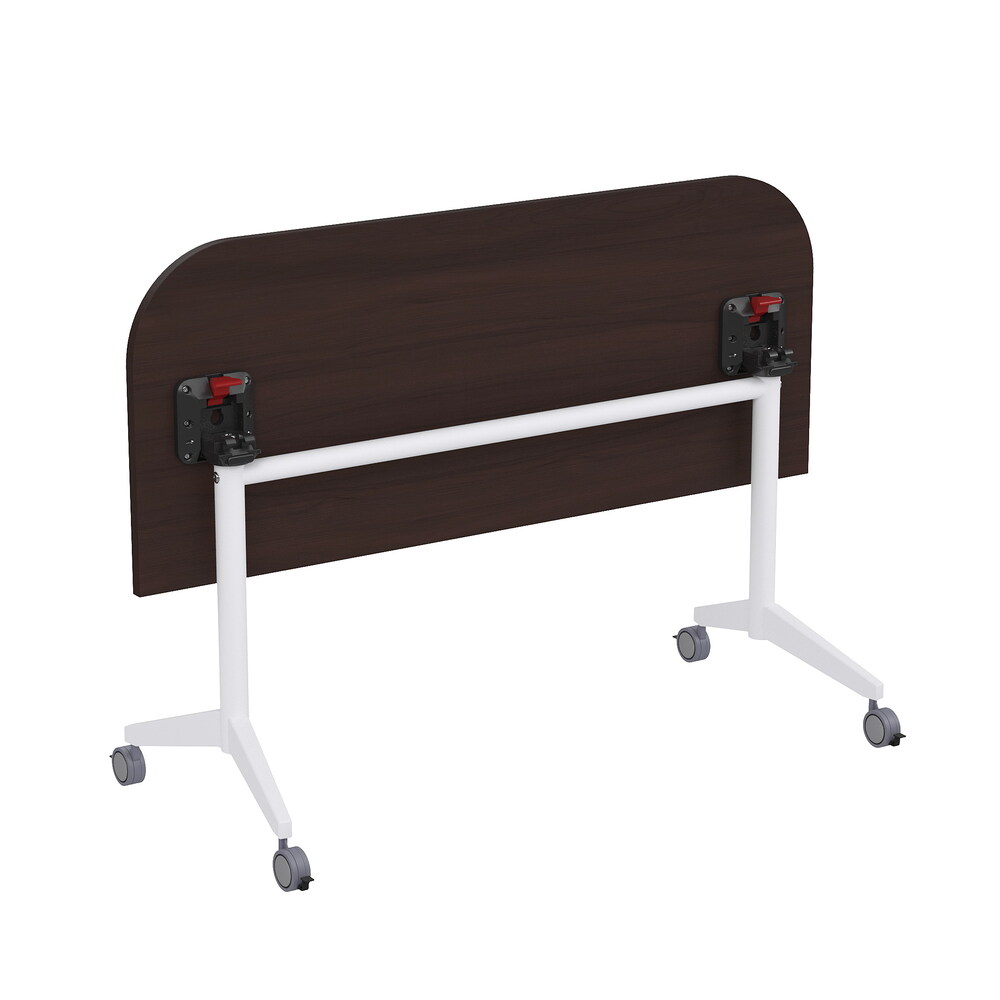 Складной радиусный стол-трансформер Simple с фиксаторами