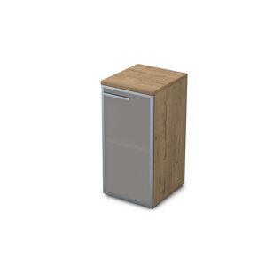 Пенал низкий со стеклом (левый)