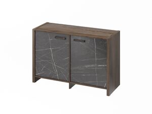 Тумба двухсекционная (Фурнитура черная)