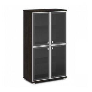 Шкаф со стеклом в алюминиевом профиле