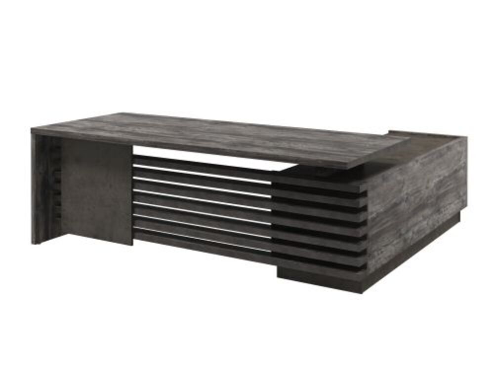 Стол руководителя с опорной тумбой (левый)