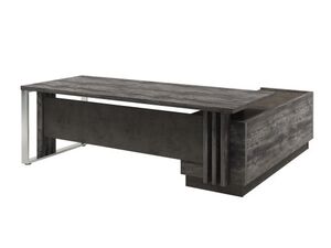 Стол руководителя с опорной тумбой (левый)