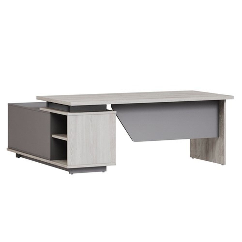 Стол руководителя с опорной тумбой правый