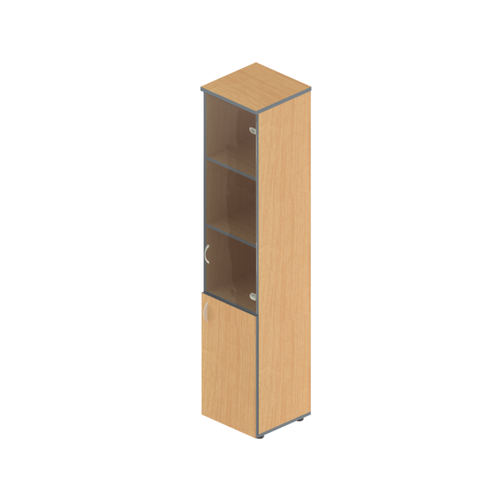 Шкаф узкий комбинированный