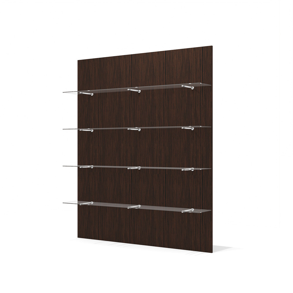 Панель стеновая со стеклянными полками