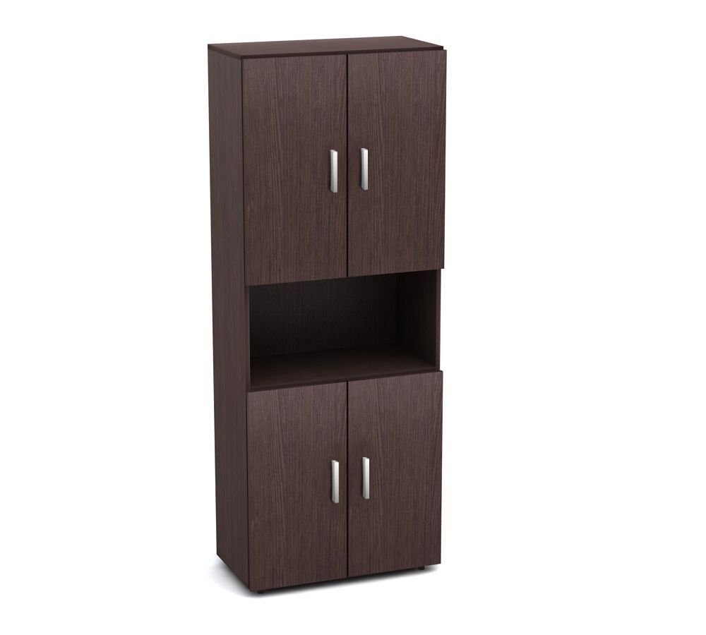 Шкаф высокий одна открытая полка