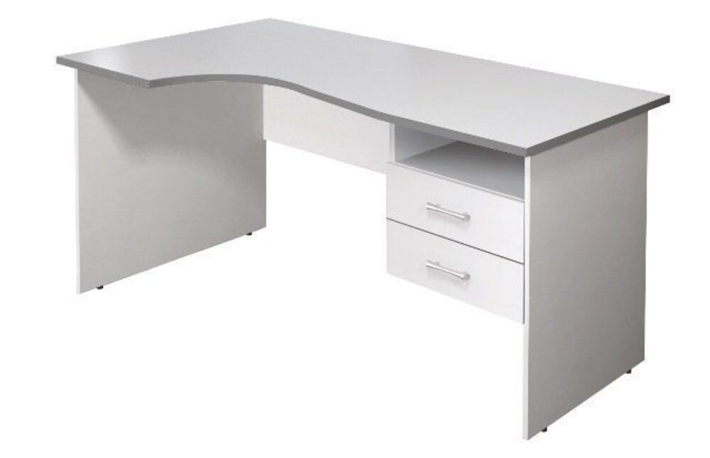 Стол криволинейный с тумбой (левый)