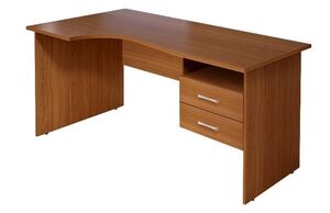 Стол криволинейный с тумбой (левый)