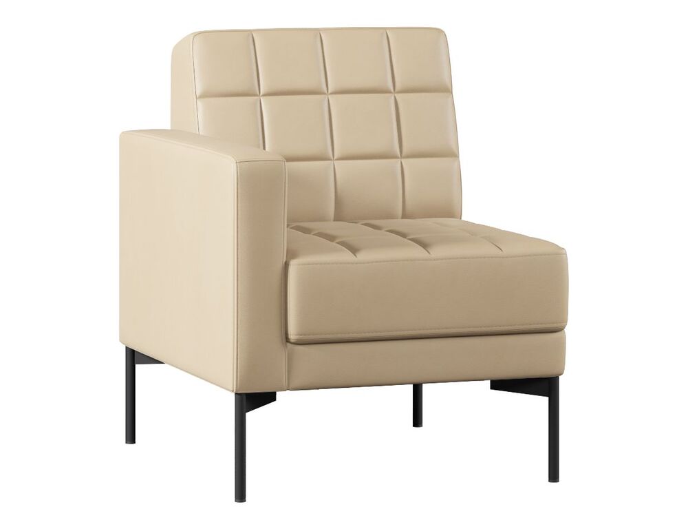 Секция с подлокотником одноместный правый