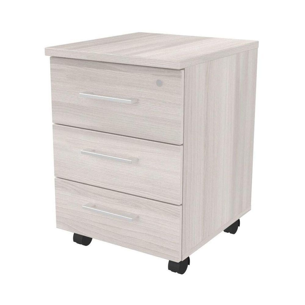 Тумба подкатная 3 ящика с центральным замком