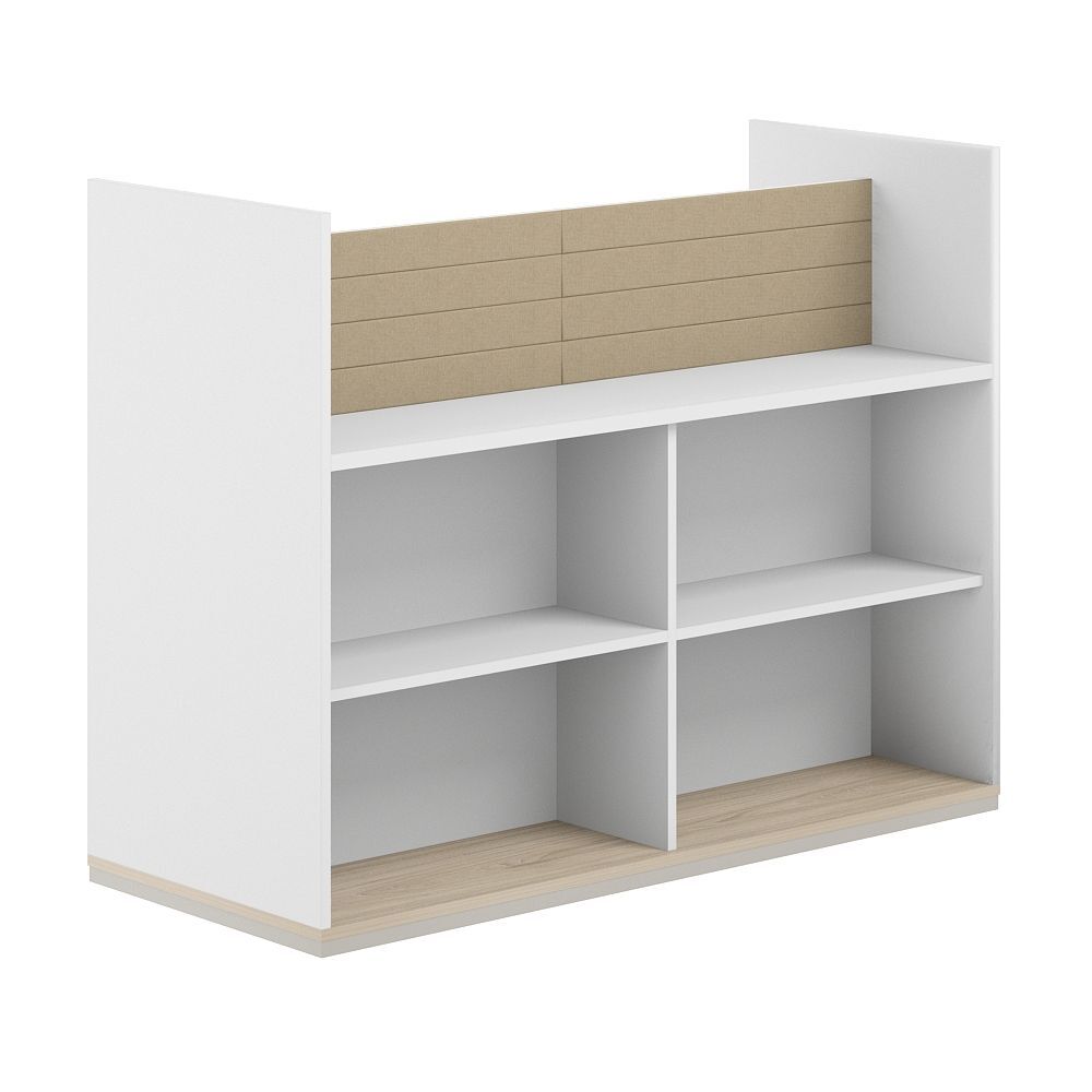 Стеллаж-комбо 2-стор. 1438, с экраном тканевым низким