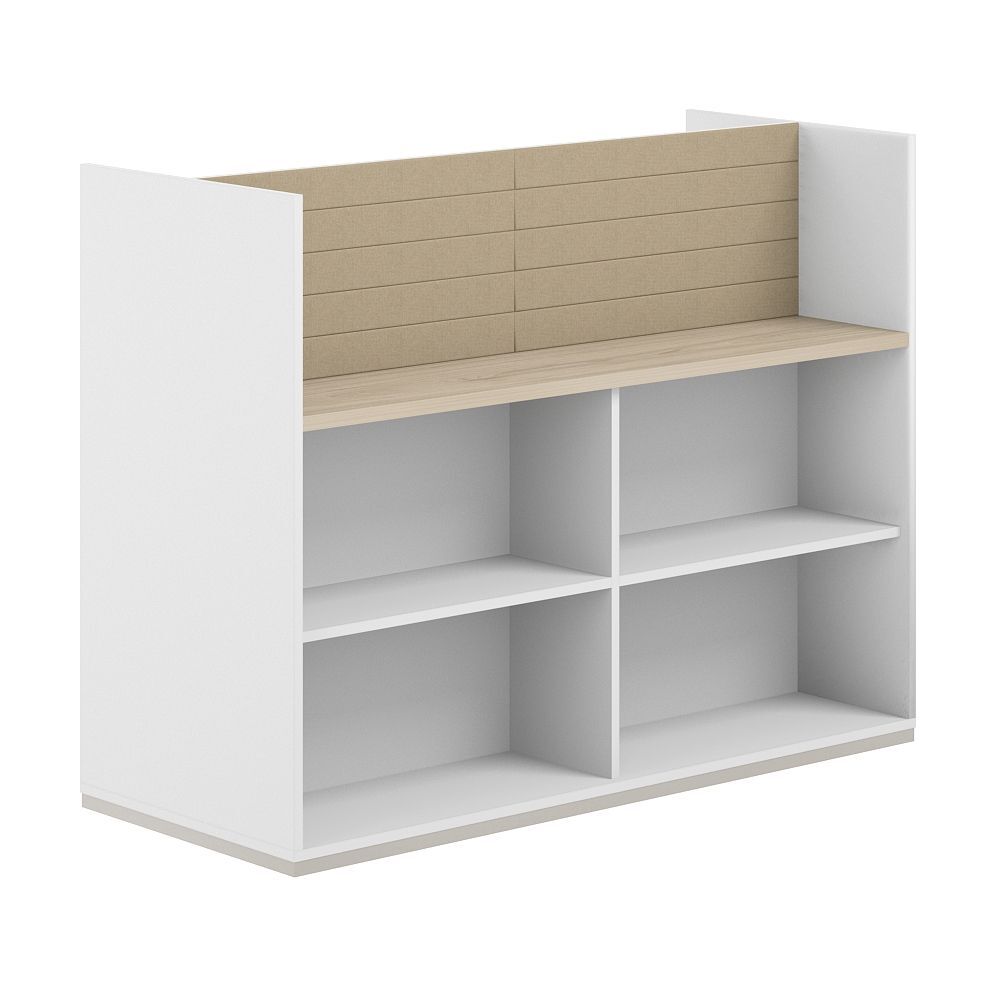 Стеллаж-комбо 2-стор. 1638, с экраном тканевым высоким