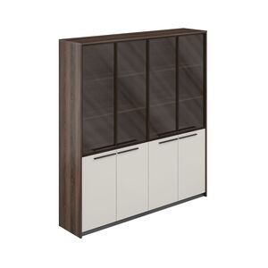 Шкаф высокий комбинированный со стеклом (2 шт)