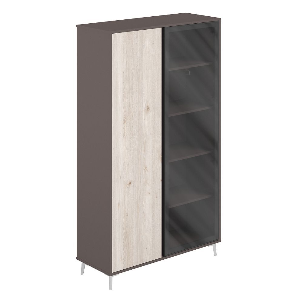 Шкаф высокий комбинированый (ЛДСП/Стекло)