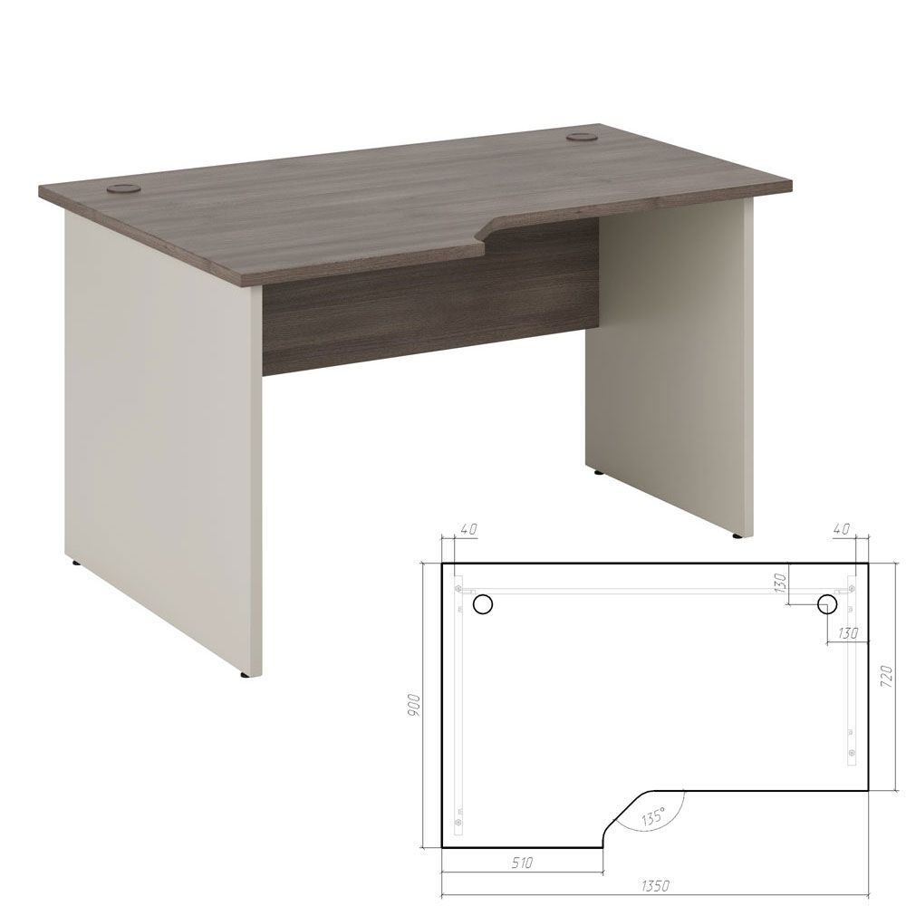 Стол эргономичный левый