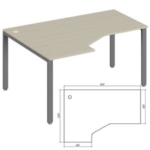 Эргономичный стол левый