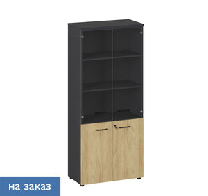 FLEX Шкаф высокий комби сткл