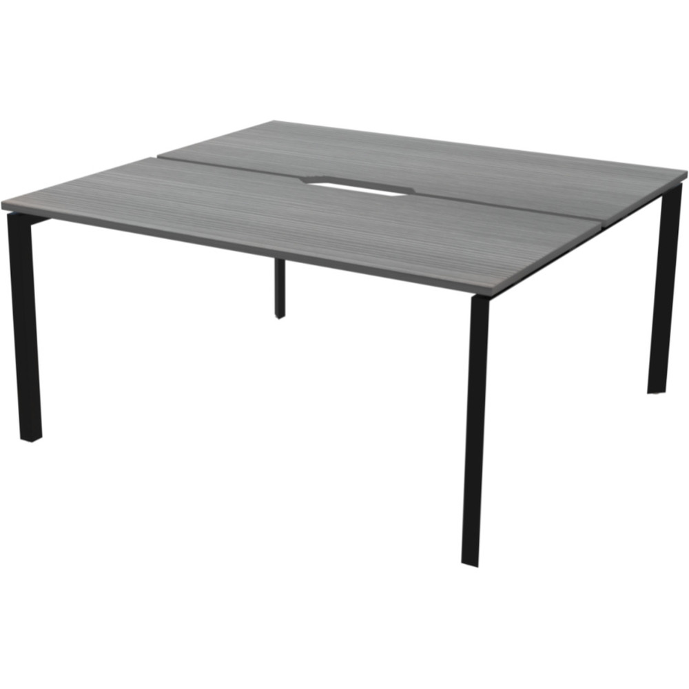 Бенч двойной на 2 рабочих места на металлокаркасе