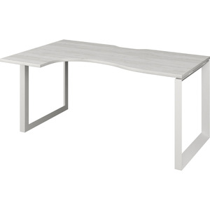 Стол эргономичный левый на металлокаркасе