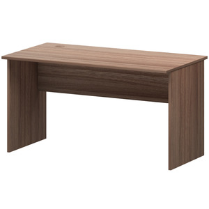 Стол с кабель каналом слева ясень шимо