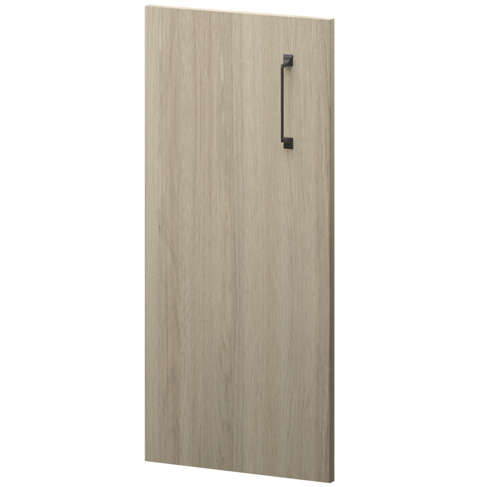 Дверь из ЛДСП к узкому стеллажу