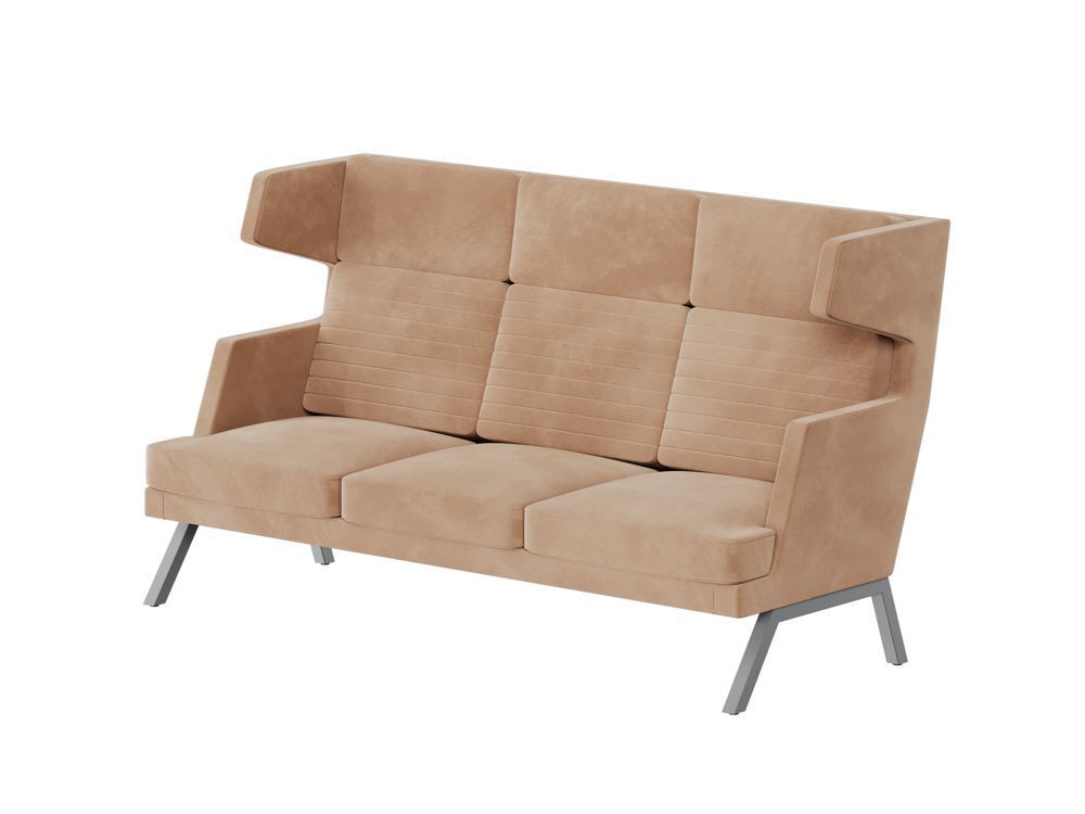 Диван трёхместный высокий