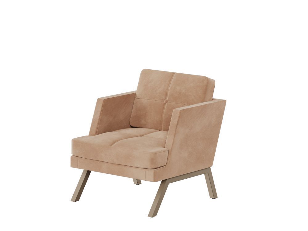 Кресло с декором из пуговиц