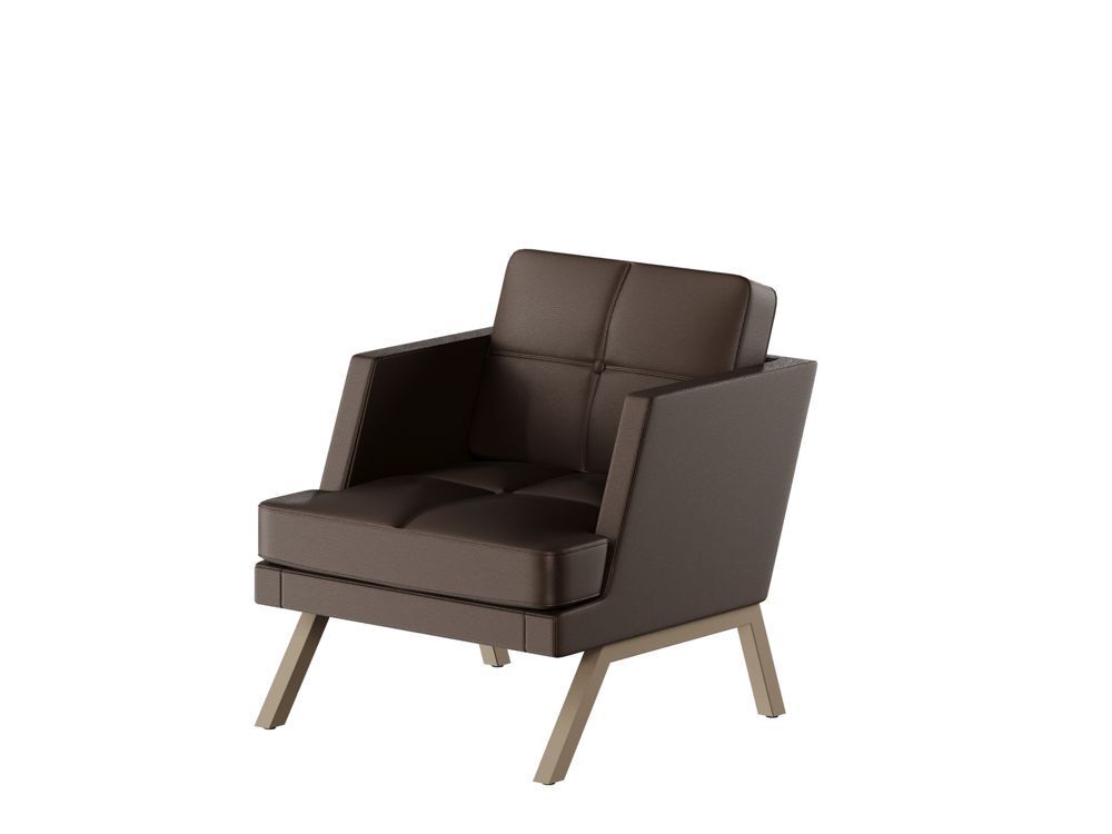 Кресло с декором из пуговиц