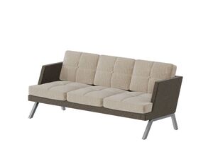 Диван трёхместный с декором из пуговиц