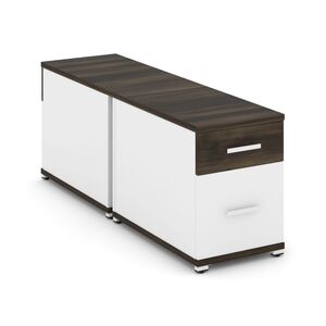 Тумба двухсторонняя опорная/приставная 1 ящик + 1 распашной фасад