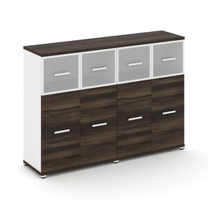 Шкаф две широкие секции, 3 ниши