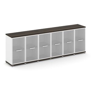 Шкаф шесть узких секций, 2 ниши