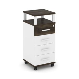 Тумба мобильная 4 ящика с надставкой