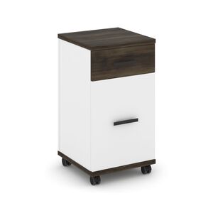 Тумба мобильная 1 ящик + 1 распашной фасад