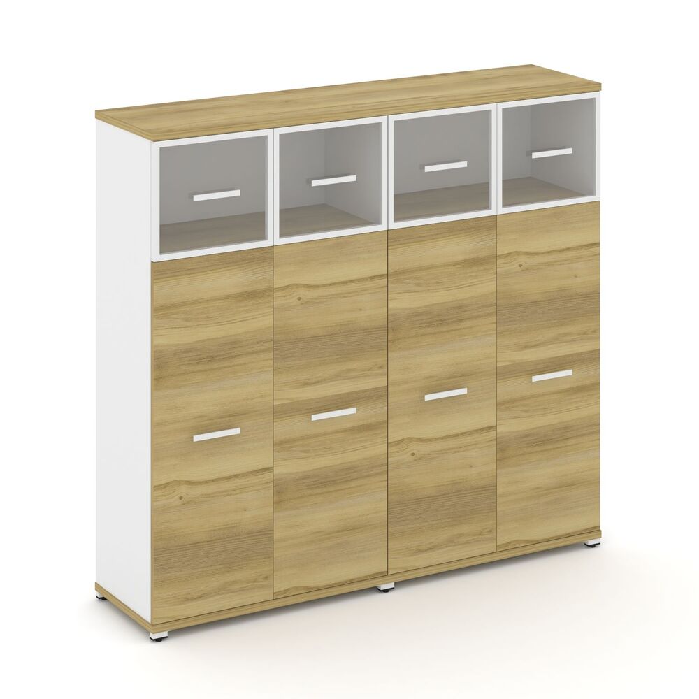 Шкаф две широкие секции, 4 ниши