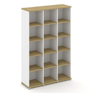 Стеллаж три узкие секции, 5 ниш