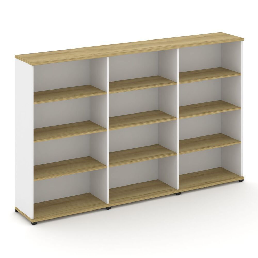 Стеллаж три широкие секции, 4 ниши