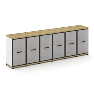 Шкаф шесть узких секций, 2 ниши