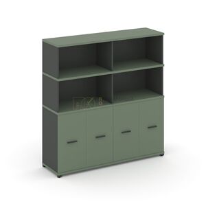 Шкаф распашной опорный/приставной с надставкой высокой