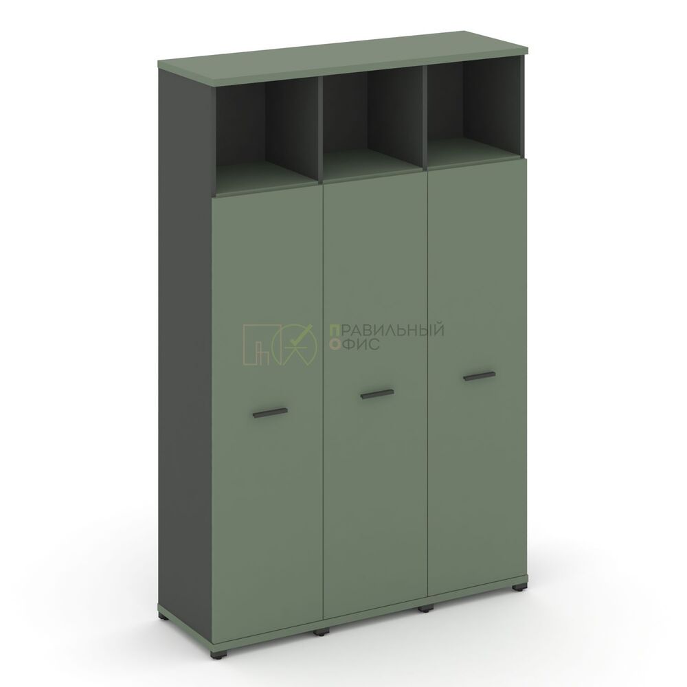 Шкаф три узкие секции, 5 ниш